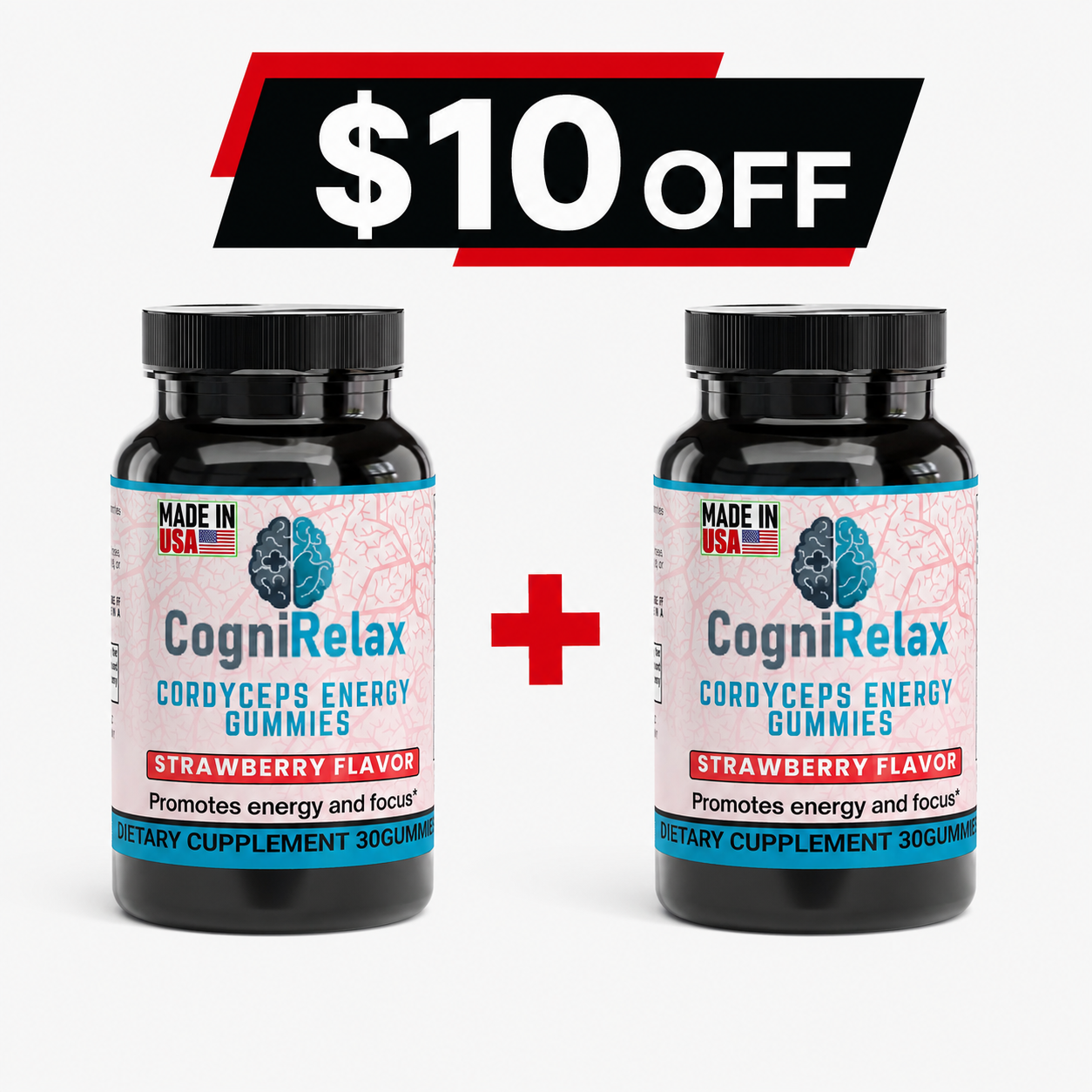 Cogni Relax Cordyceps Energy Gummies