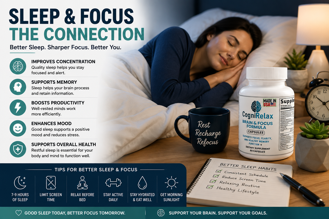 Sleep and Focus: How Better Sleep Supports Concentration | CogniRelax