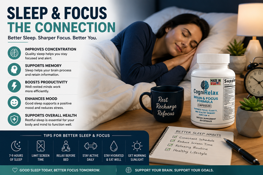 Sleep and Focus: How Better Sleep Supports Concentration | CogniRelax
