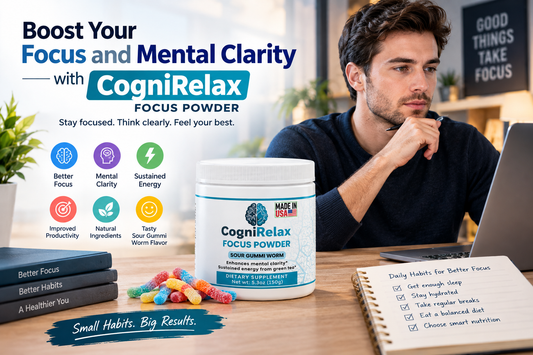 Boost Your Focus and Mental Clarity with CogniRelax Focus Powder