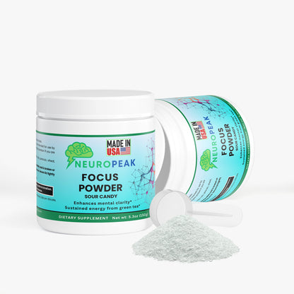 NeuroPeak Focus Powder – Sour Candy Nootropic Drink Mix for Mental Clarity, Clean Energy & Daily Focus
