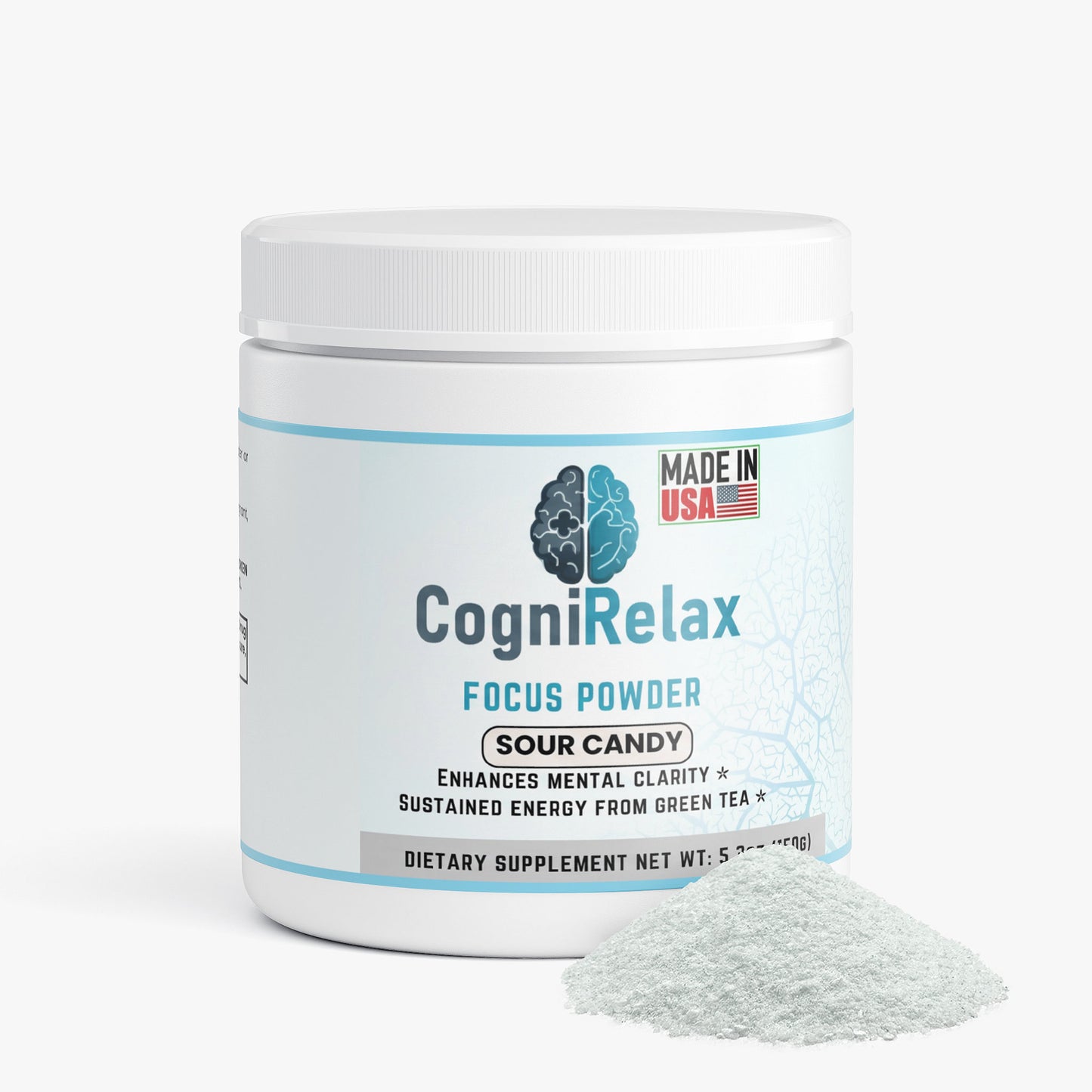 Cogni Relax Focus Powder – Sour Candy Nootropic Drink Mix for Mental Clarity, Clean Energy & Daily Focus