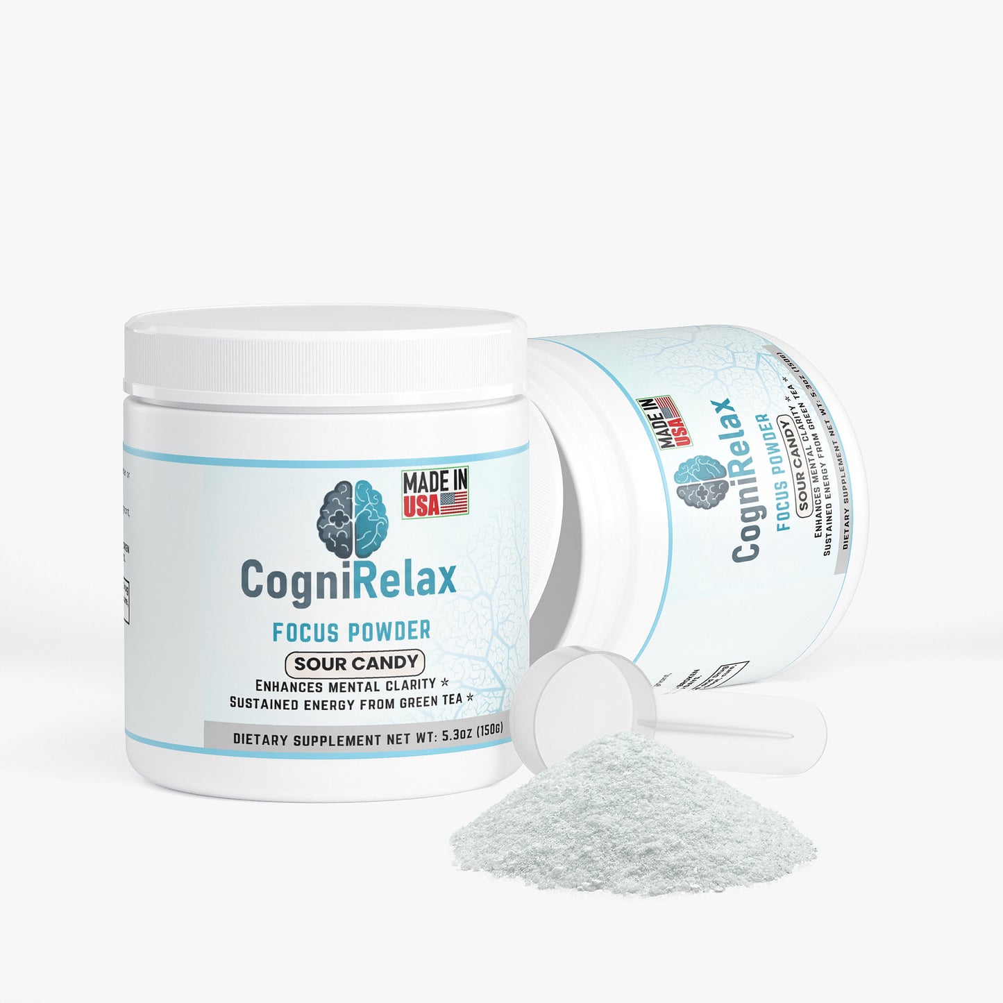 Cogni Relax Focus Powder – Sour Candy Nootropic Drink Mix for Mental Clarity, Clean Energy & Daily Focus