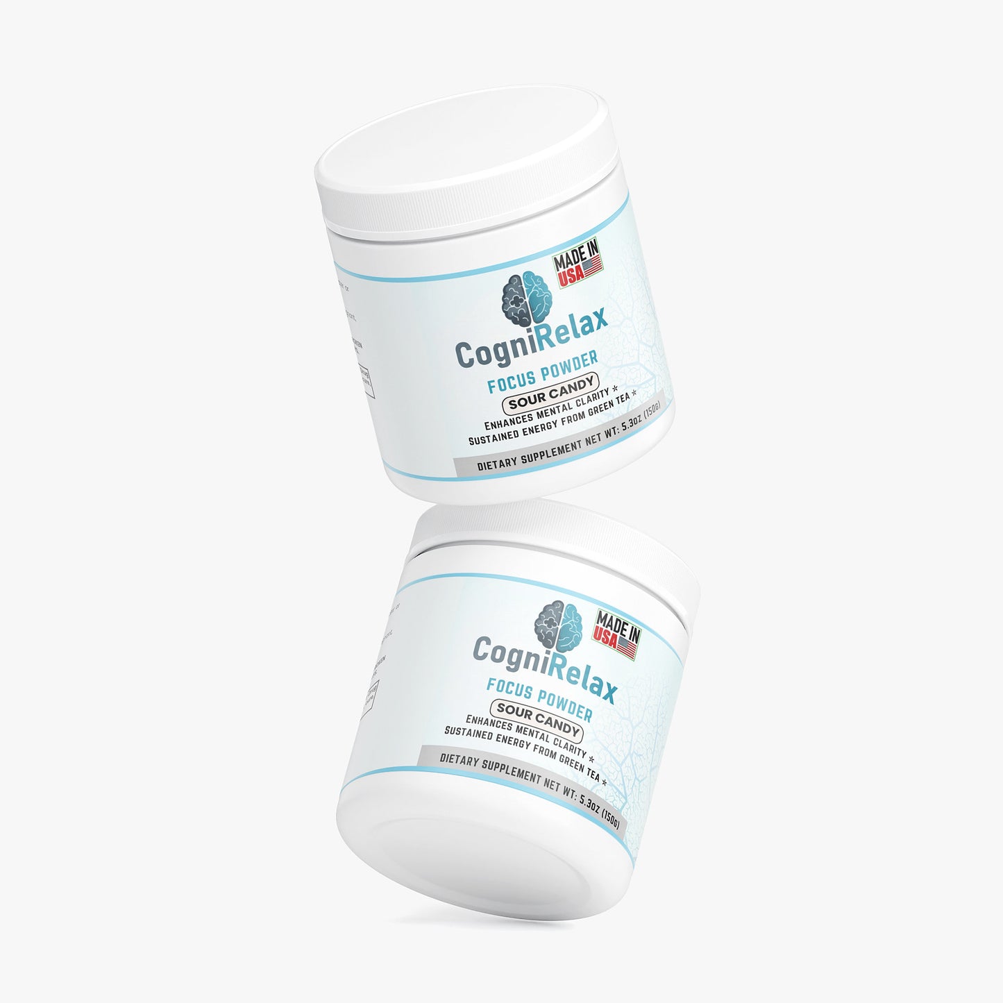 Cogni Relax Focus Powder – Sour Candy Nootropic Drink Mix for Mental Clarity, Clean Energy & Daily Focus