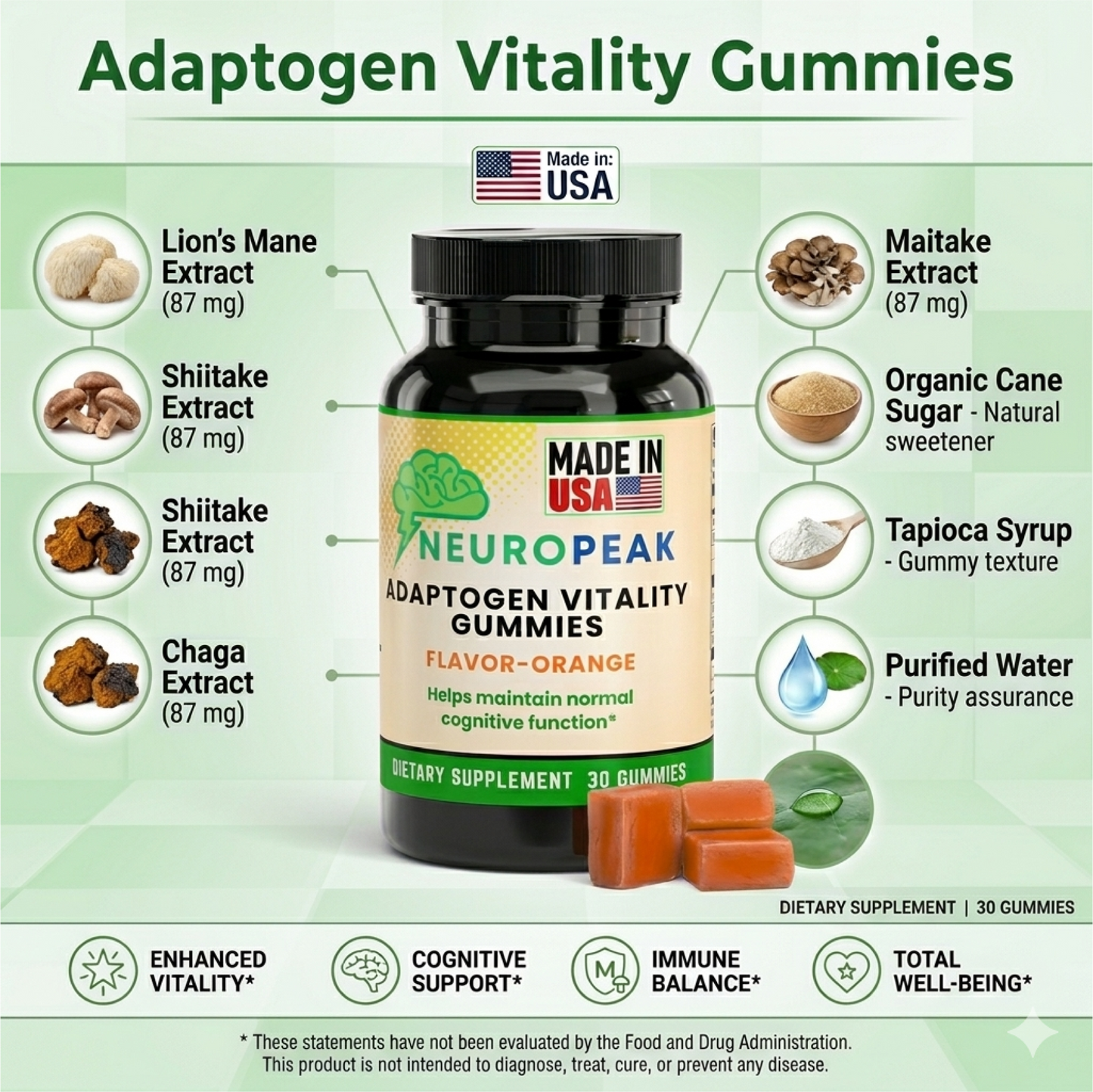 Adaptogen Vitality Gummies