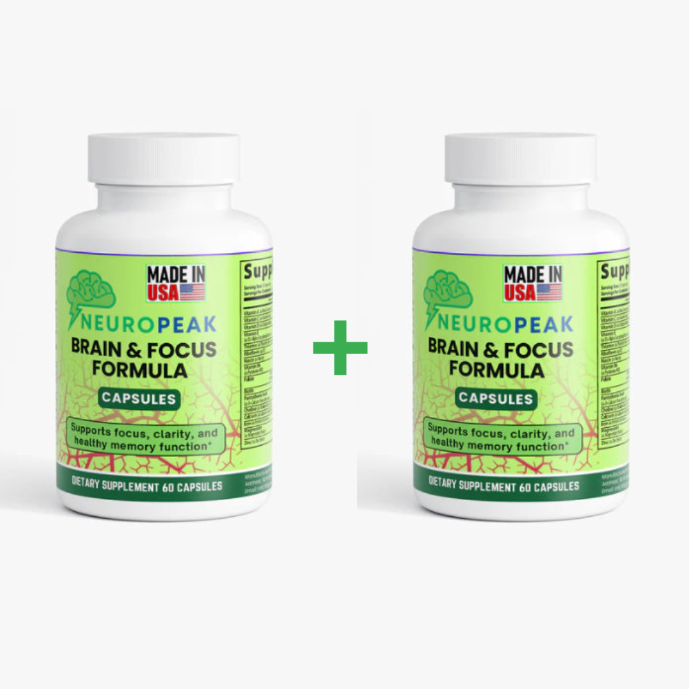 NeuroPeak Brain & Focus Formula – Nootropic Capsules for Mental Clarity, Memory Support, and Cognitive Performance