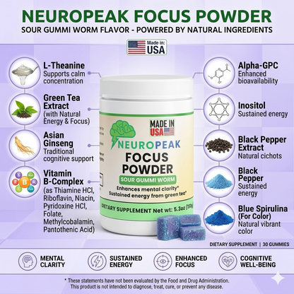 Focus Powder (Sour Gummi Worm)